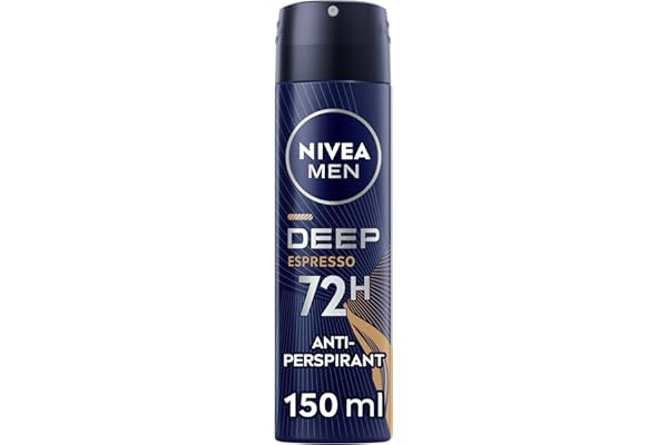 nivea men antiperspirant spray for men deep black carbon antibacterial espresso scent 150ml 99.97