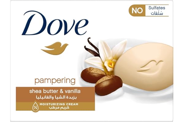 dove bar soap pampering beauty cream for all skin types shea butter vanilla with moisturizing crea 27.96