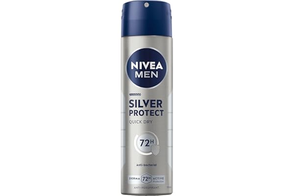 nivea men antiperspirant spray for men silver protect antibacterial protection 150ml 143.92