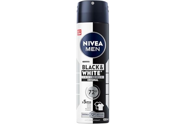 nivea men black white invisible antiperspirant deodorant spray original 72h active protection 5in1