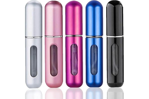 easy to fill travel perfume atomizer bottle glass v mineral assorted colors 17.83