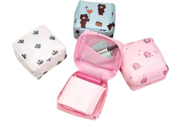 sanitary pads storage bag makeup accessories for girls and women color and shape random 1 piece 54.54