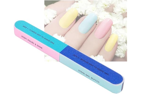 buyanputra 7way nail file art nail buffer for manicure and pedicure random color random colorone siz 19.92