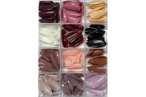 pcs glossy press on nails 12 colors coffin fake nails full cover short nail oval shape false nails a 63.2